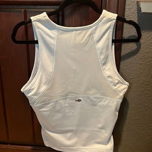 Adidas light blue tank with bra insert size L
